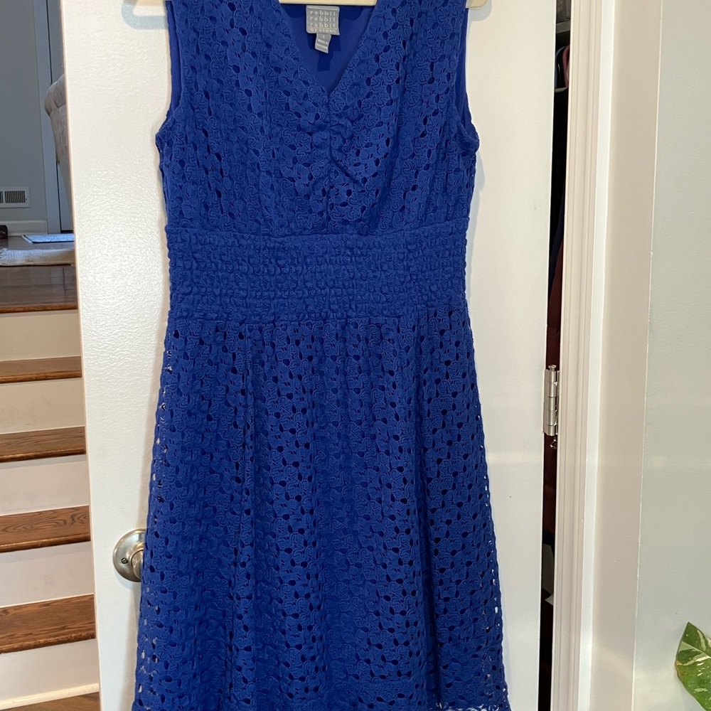 Rabbit Rabbit Rabbit Blue Midi Dress